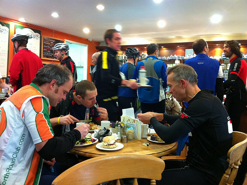 Gosforth RC post hill climb lunch